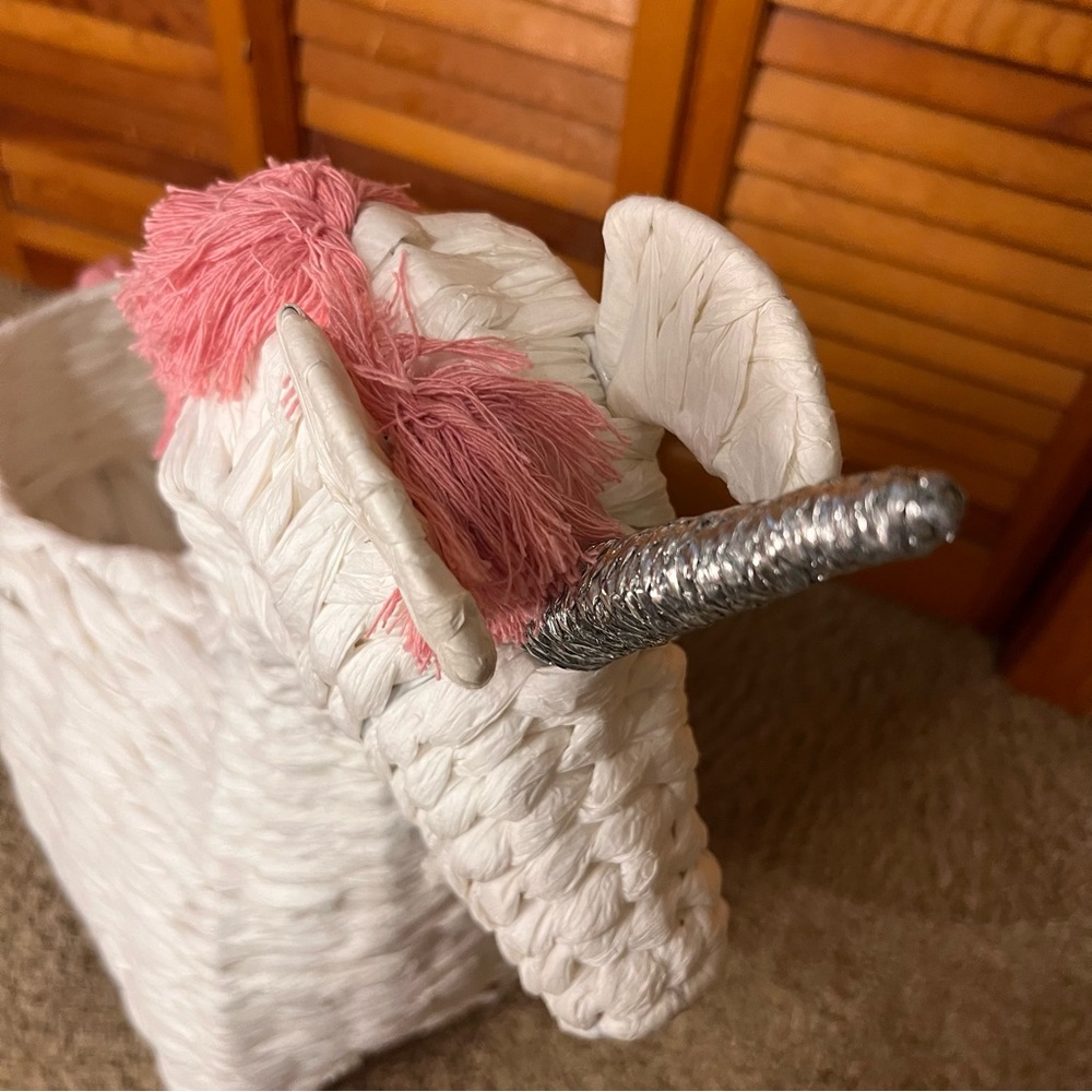 NWT Unicorn kids Rope Basket - Picture 3 of 15